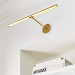 Plural Dome Picture Light - Natural Brass
