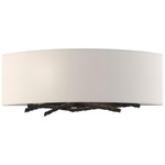 Brindille Horizontal Wall Sconce - Black / Flax