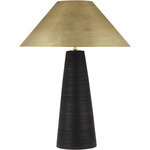 Karam Table Lamp - Black / Natural Brass