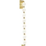 Collier 15 Wall Sconce - Natural Brass / Clear