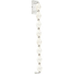 Collier 40 Wall Sconce - Polished Nickel / Clear