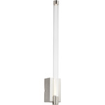 Phobos 1 Light Wall Sconce - Polished Nickel / Clear