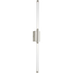 Phobos 2 Light Wall Sconce - Polished Nickel / Clear