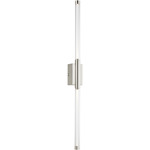 Phobos 2 Light Wall Sconce - Polished Nickel / Clear