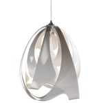 Goccia Pendant - Chrome / Snow