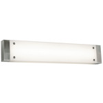 Avanti Bathroom Vanity Light - Satin Nickel / White