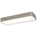 Bailey Color Select Linear Ceiling Light - Satin Nickel / White