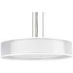 Cortez Color Select Pendant - Satin Nickel / White