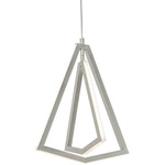 Gianna Pendant - Satin Nickel / Frosted