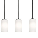 Leo Linear Multi Light Pendant - Black / White