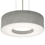 Montclair Pendant - Satin Nickel / Grey / Grey