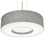 Montclair Pendant - Satin Nickel / Grey / Grey