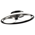 Gemini Ceiling Light - Matte Black / Brushed Nickel