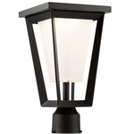 Waterbury Post Light - Black / Frosted