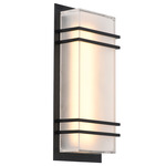 Sausalito Outdoor Wall Light - Black / Frosted