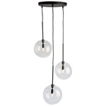 Pinpoint Multi Light Pendant - Black / Clear