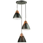 Tote Multi Light Pendant - Black / Black