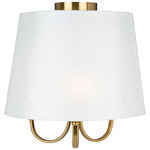 Rhythm Ceiling Light - Brushed Gold / White