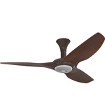 Haiku Low Profile Outdoor Ceiling Fan with Downlight - Oil Rubbed Bronze / Cocoa Aluminum