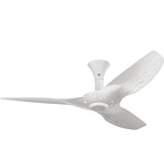 Haiku Low Profile Outdoor Ceiling Fan - White / Driftwood