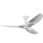 Haiku Low Profile Outdoor Ceiling Fan - White / Brushed Aluminum