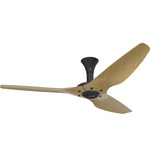 Haiku Low Profile Outdoor Ceiling Fan - Black / Caramel Aluminum