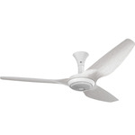 Haiku Low Profile Outdoor Ceiling Fan with Downlight - White / Driftwood