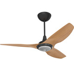 Haiku Universal Mount Ceiling Fan - Downlight / RGBW Uplight - Black / Caramel Bamboo