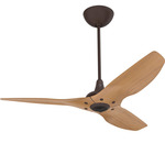 Haiku Universal Mount Ceiling Fan with RGBW Uplight - Oil Rubbed Bronze / Caramel Bamboo