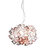 Clizia Pendant - White / Orange