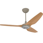 Haiku Universal Mount Ceiling Fan with Downlight - White / Caramel Bamboo