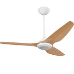 Haiku Universal Mount Ceiling Fan - Downlight / RGBW Uplight - White / Caramel Bamboo