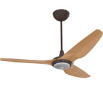 Haiku Universal Mount Ceiling Fan with Downlight - Oil Rubbed Bronze / Caramel Bamboo