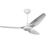 Haiku Universal Mount Ceiling Fan with Downlight - White / Brushed Aluminum