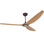 Haiku Universal Mount Ceiling Fan with Downlight - Oil Rubbed Bronze / Caramel Bamboo