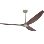 Haiku Universal Mount Ceiling Fan - Downlight / RGBW Uplight - Satin Nickel / Cocoa Bamboo