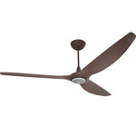 Haiku Universal Mount Ceiling Fan with Downlight - Oil Rubbed Bronze / Cocoa Bamboo