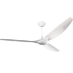 Haiku Universal Mount Ceiling Fan with Downlight - White / Driftwood