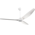 Haiku Universal Mount Ceiling Fan with Downlight - White / Driftwood