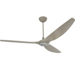 Haiku Universal Mount Ceiling Fan with Downlight - Satin Nickel / Satin Nickel