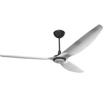 Haiku Universal Mount Ceiling Fan with Downlight - Black / Brushed Aluminum