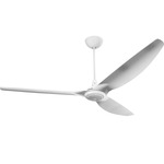 Haiku Universal Mount Ceiling Fan - Downlight / RGBW Uplight - White / Brushed Aluminum