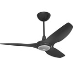 Haiku Universal Mount Outdoor Ceiling Fan with Downlight - Black / Black