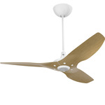 Haiku Universal Mount Outdoor Ceiling Fan - White / Caramel Aluminum