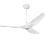 Haiku Universal Mount Outdoor Ceiling Fan - White / White