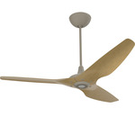 Haiku Universal Mount Outdoor Ceiling Fan - Satin Nickel / Caramel Aluminum