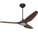 Haiku Universal Mount Outdoor Ceiling Fan with Downlight - Black / Cocoa Aluminum