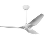 Haiku Universal Mount Outdoor Ceiling Fan - White / Brushed Aluminum