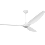 Haiku Universal Mount Outdoor Ceiling Fan with Downlight - White / White