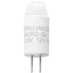 Micro G4 Bi-Pin 1.2W 12V 2700K 85CRI 25-PACK - White